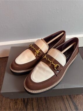 Franco Sarto Colette Almond Toe Lug Sole loafers